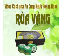 Cách Pha Thuốc An Cung Ngưu Hoàng Hoàn Rùa Vàng 